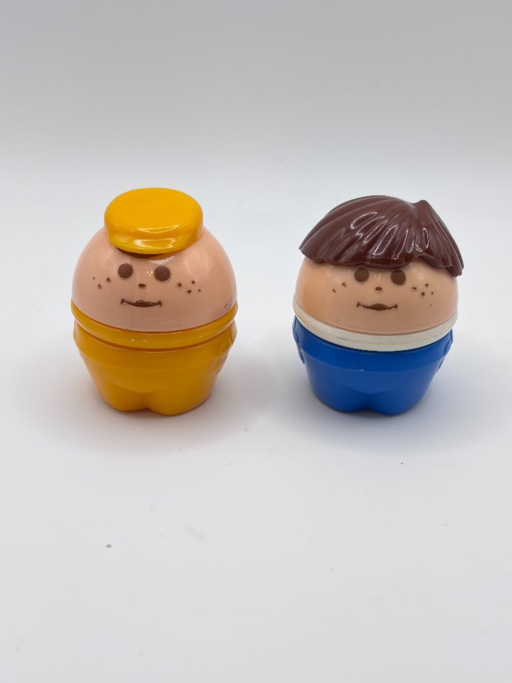 Vintage Little Tikes Toddle Tots Chunky People Lot of 2 Square Bottom